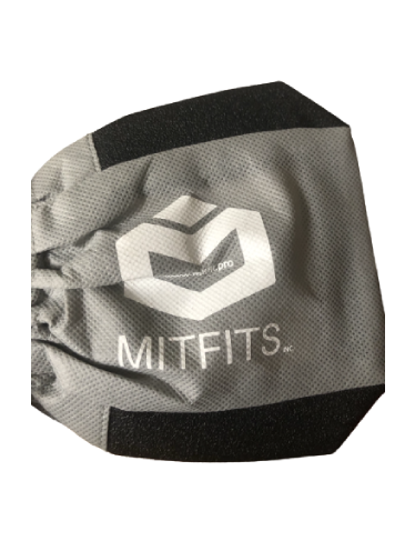 MITFIT Grey and black color bag on display