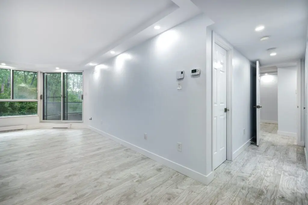 view of an empty room in Montreal, Quebec, Canada